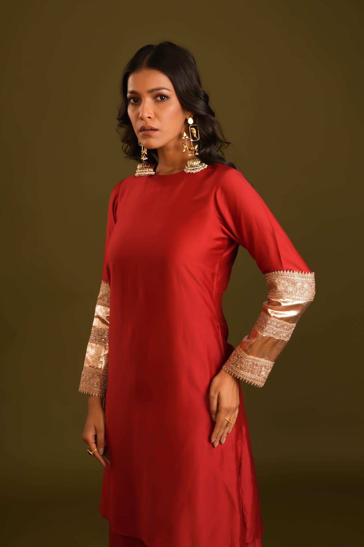 Shobhana Gota Cotton Silk Suit