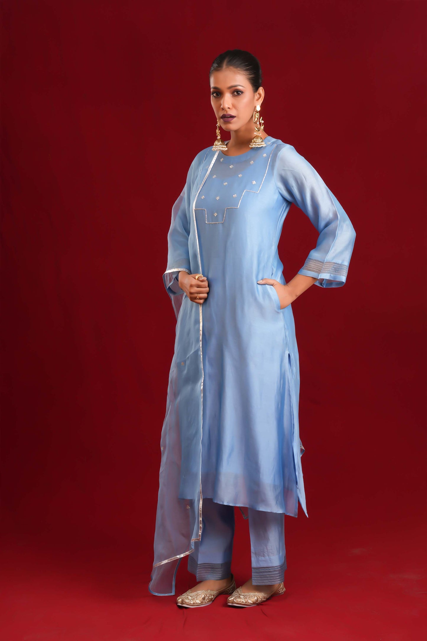 SKY BLUE CLASSIC SUIT SET
