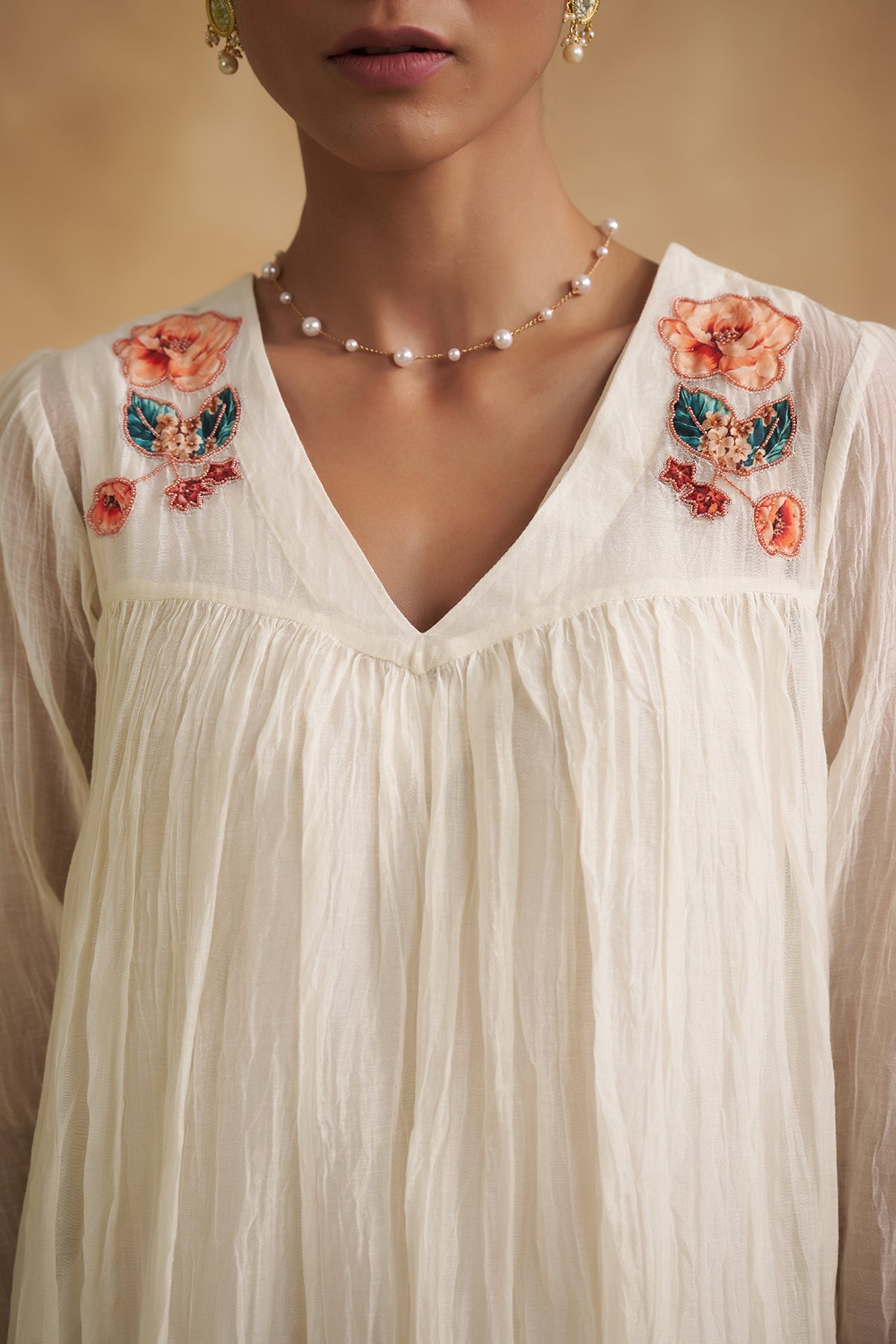 Ivory & Rose Mul Chanderi Suit