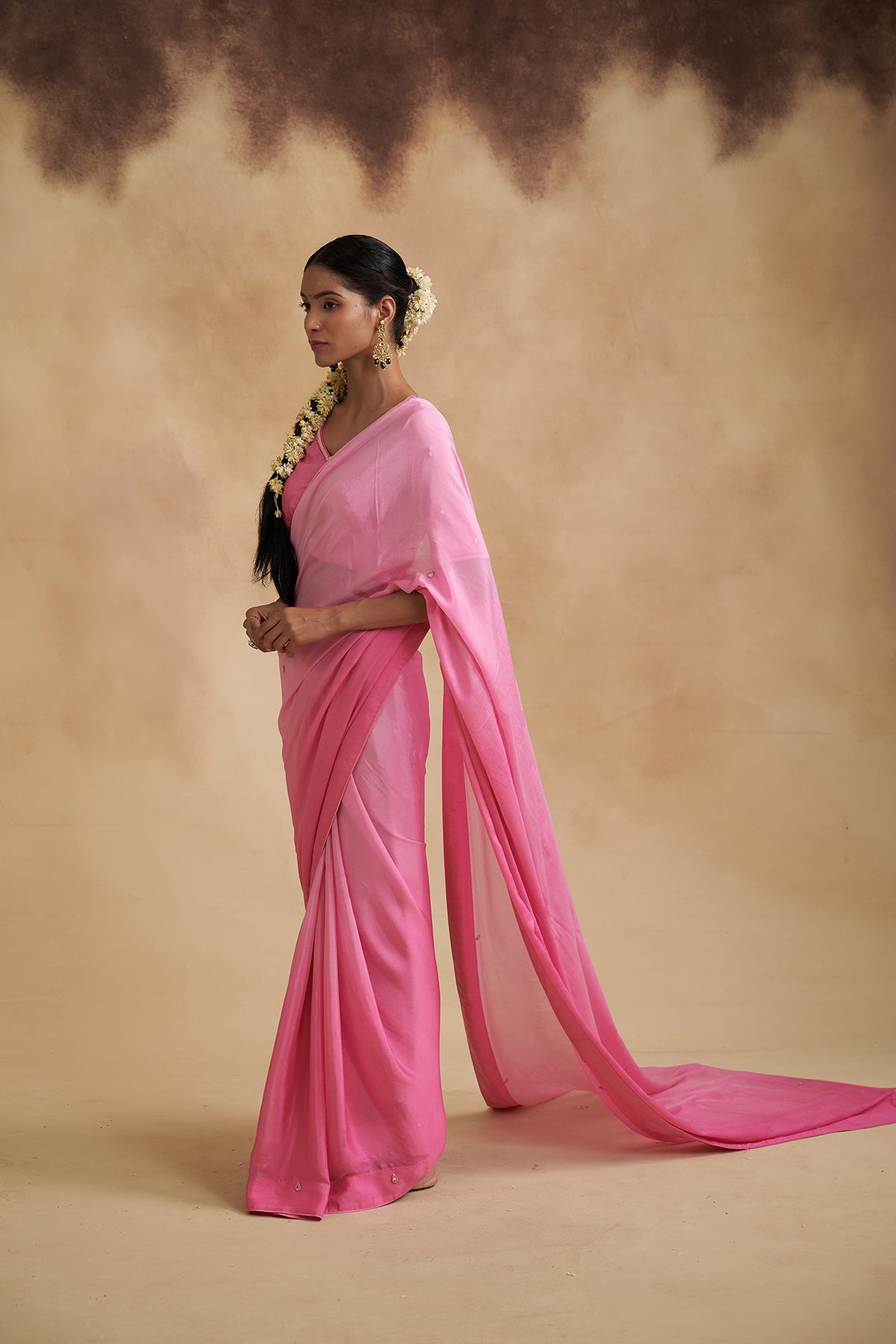 Pink Pichwai Saree