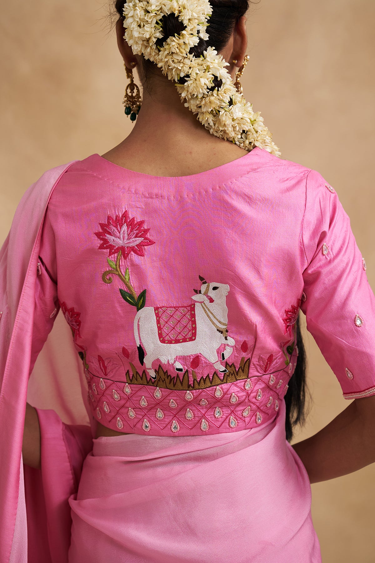 Pink Pichwai Saree