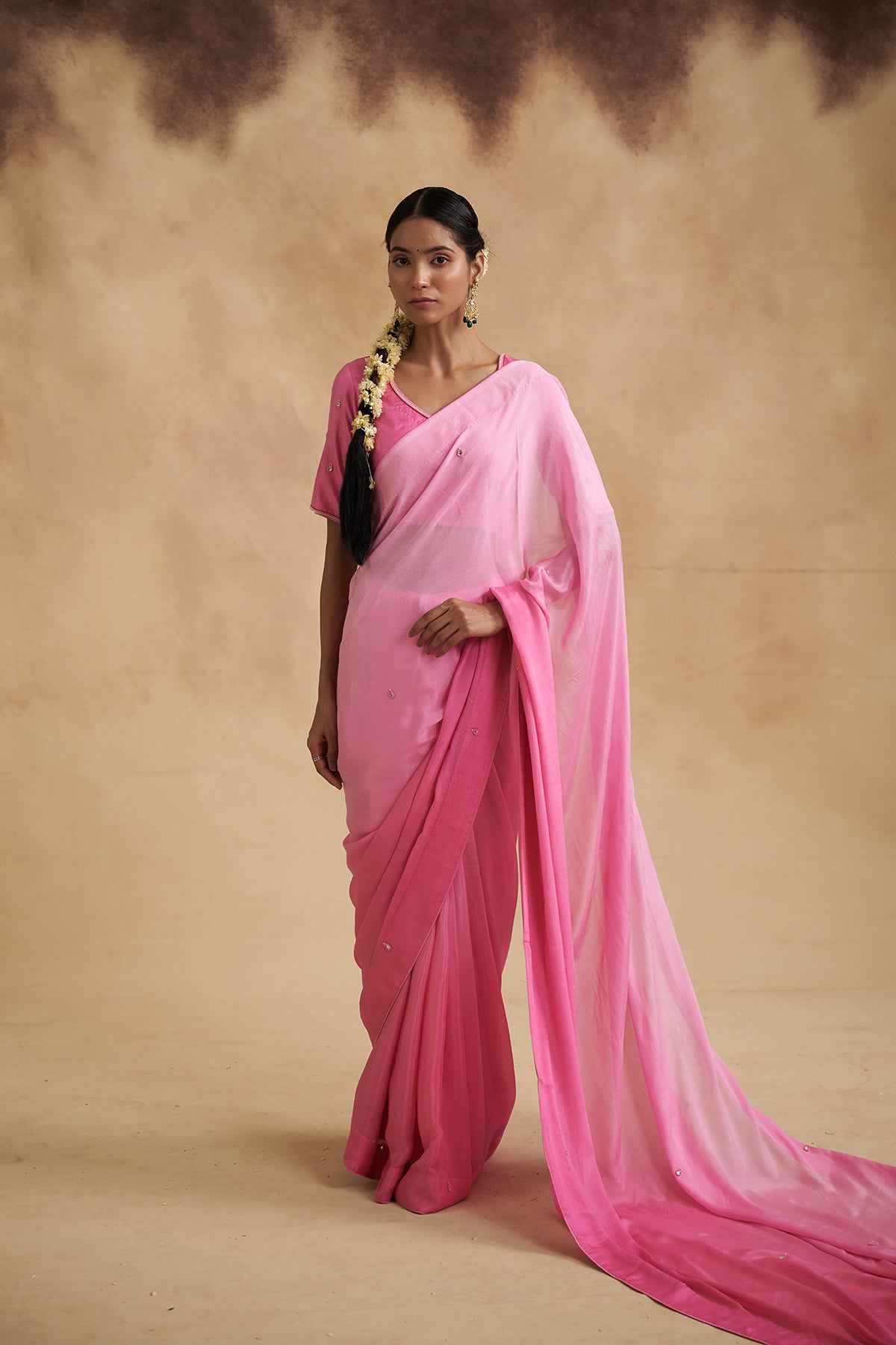 Pink Pichwai Saree