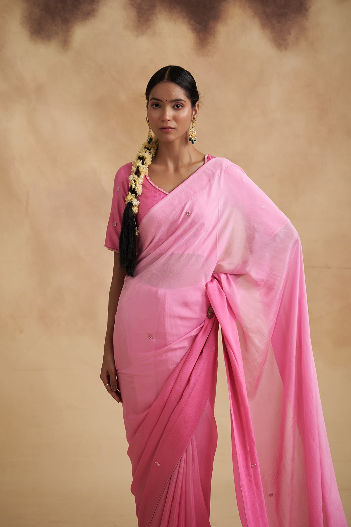 Pink Pichwai Saree