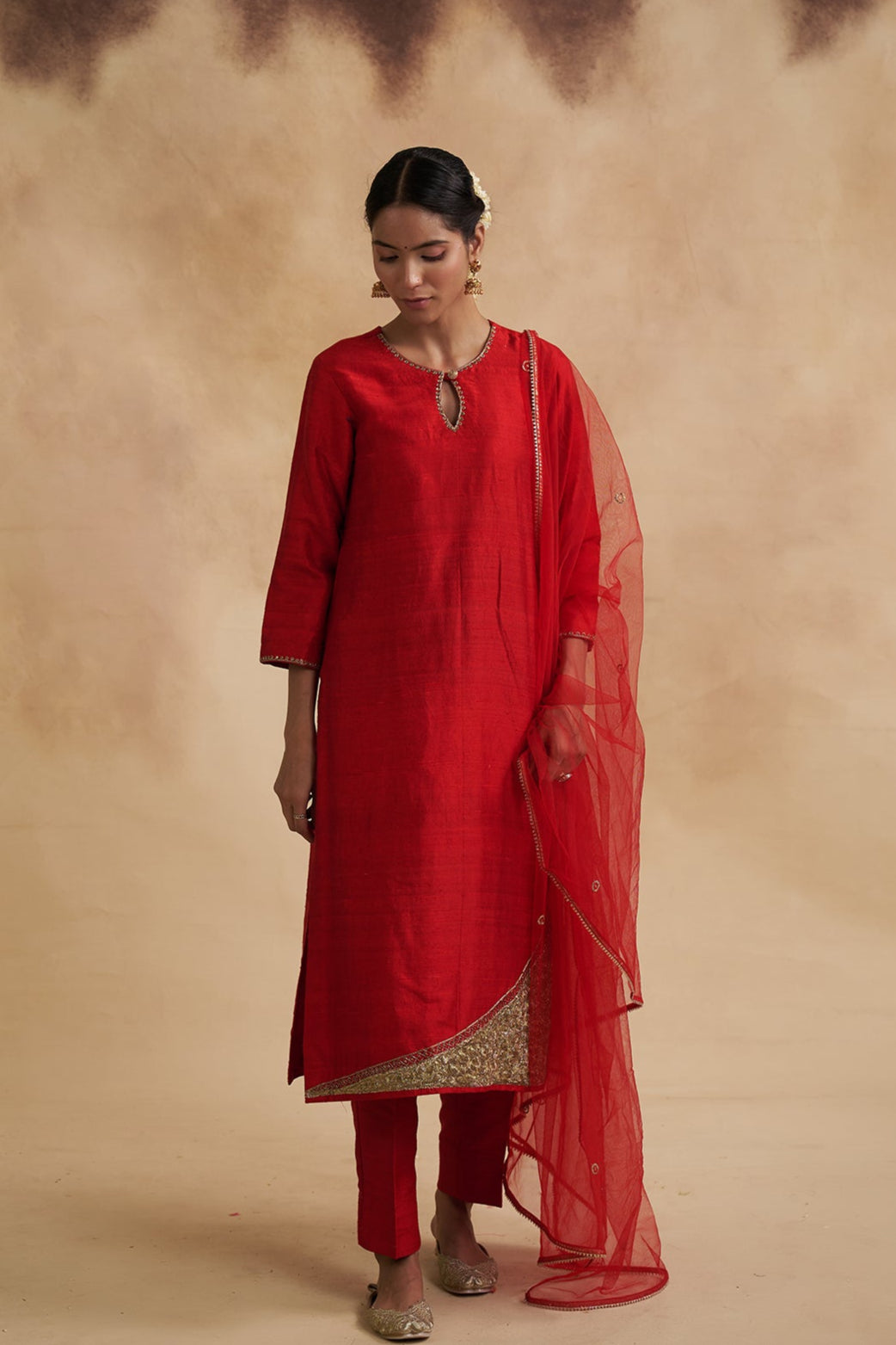 Shobhana Raw Silk Suit