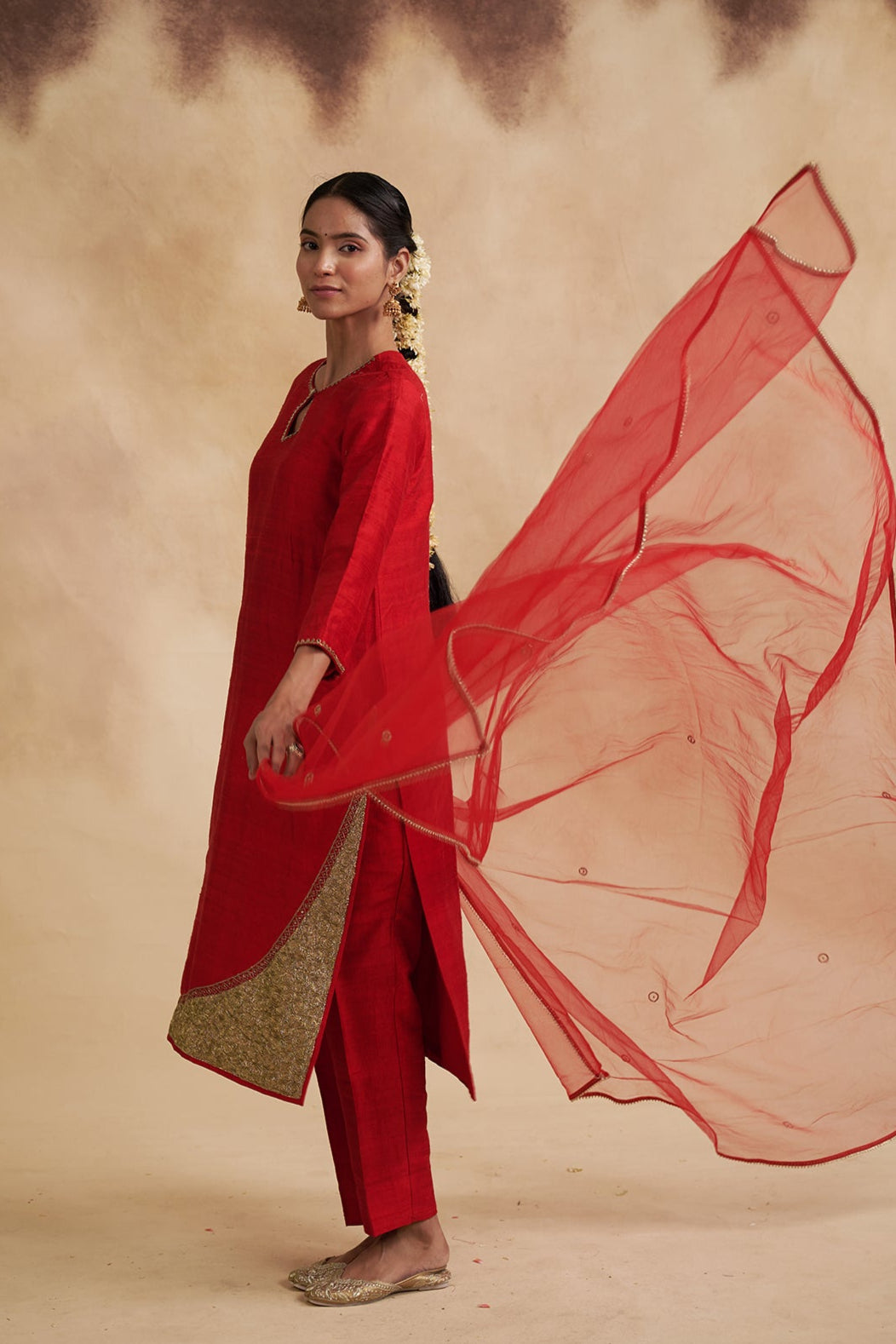 Shobhana Raw Silk Suit