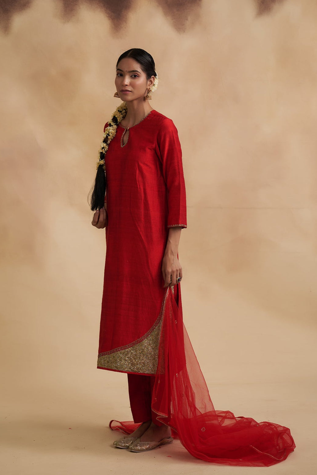 Shobhana Raw Silk Suit