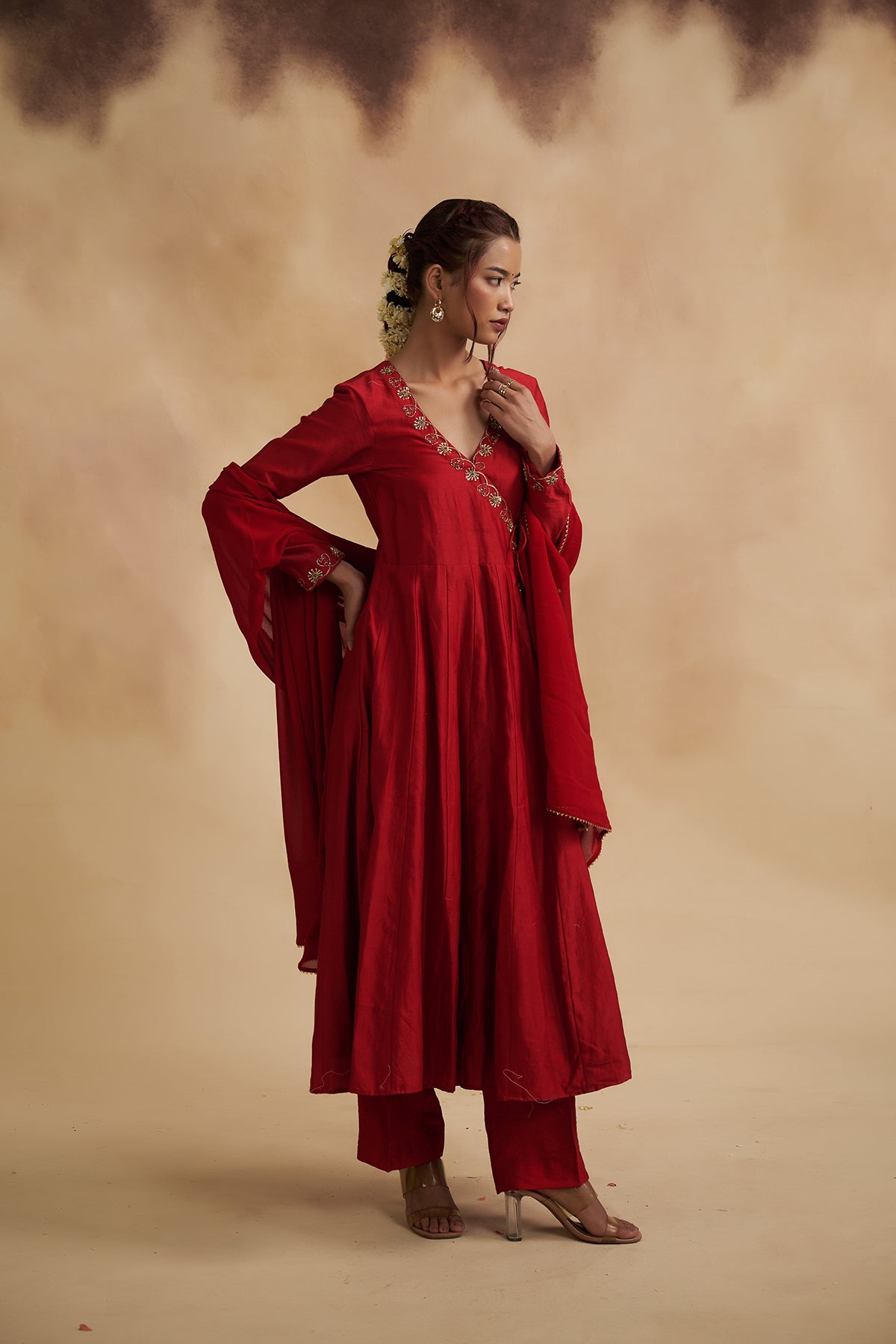 Shobhana Chanderi Silk Suit