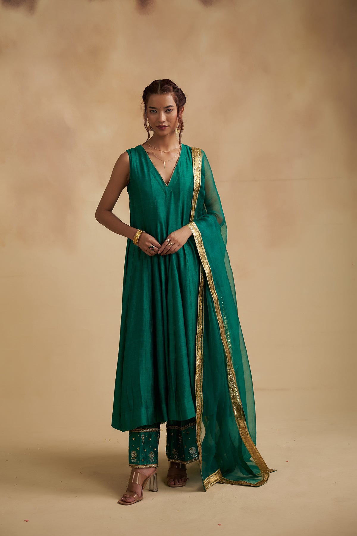 Harit Sajila Silk Suit