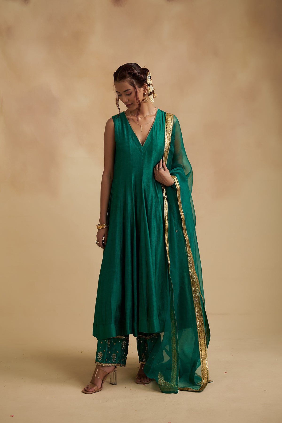 Harit Sajila Silk Suit