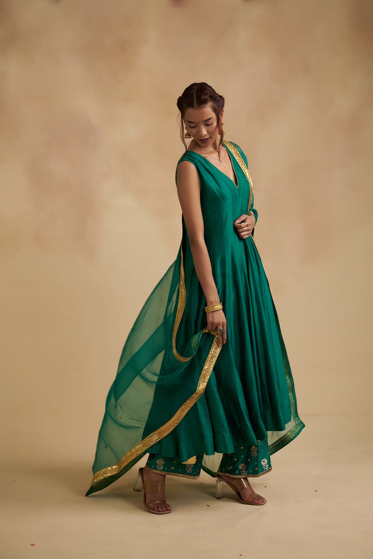 Harit Sajila Silk Suit