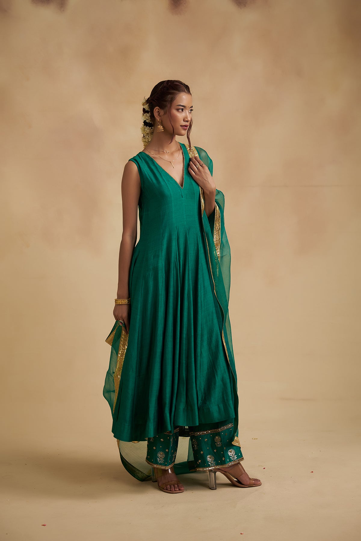 Harit Sajila Silk Suit