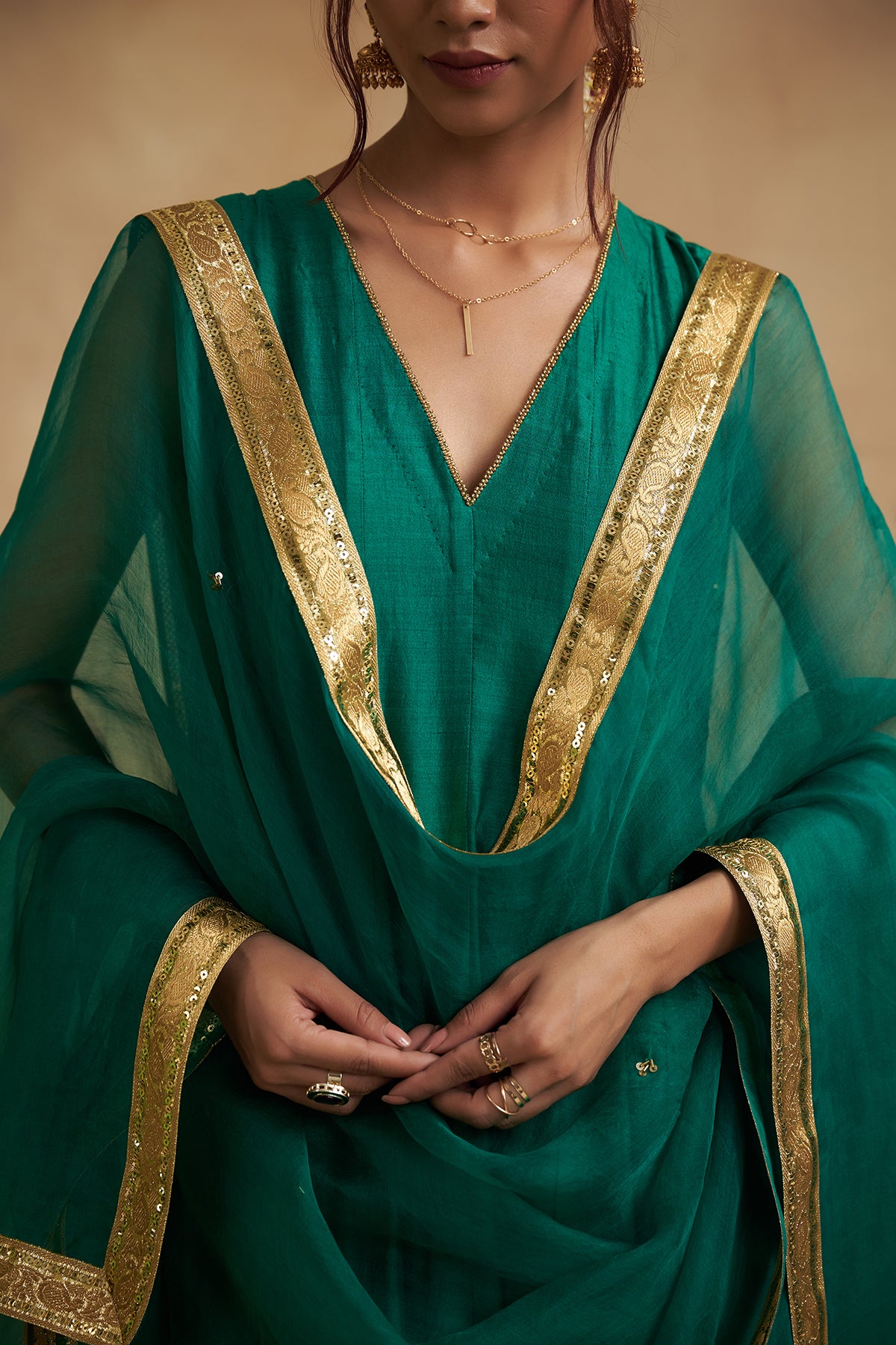 Harit Sajila Silk Suit