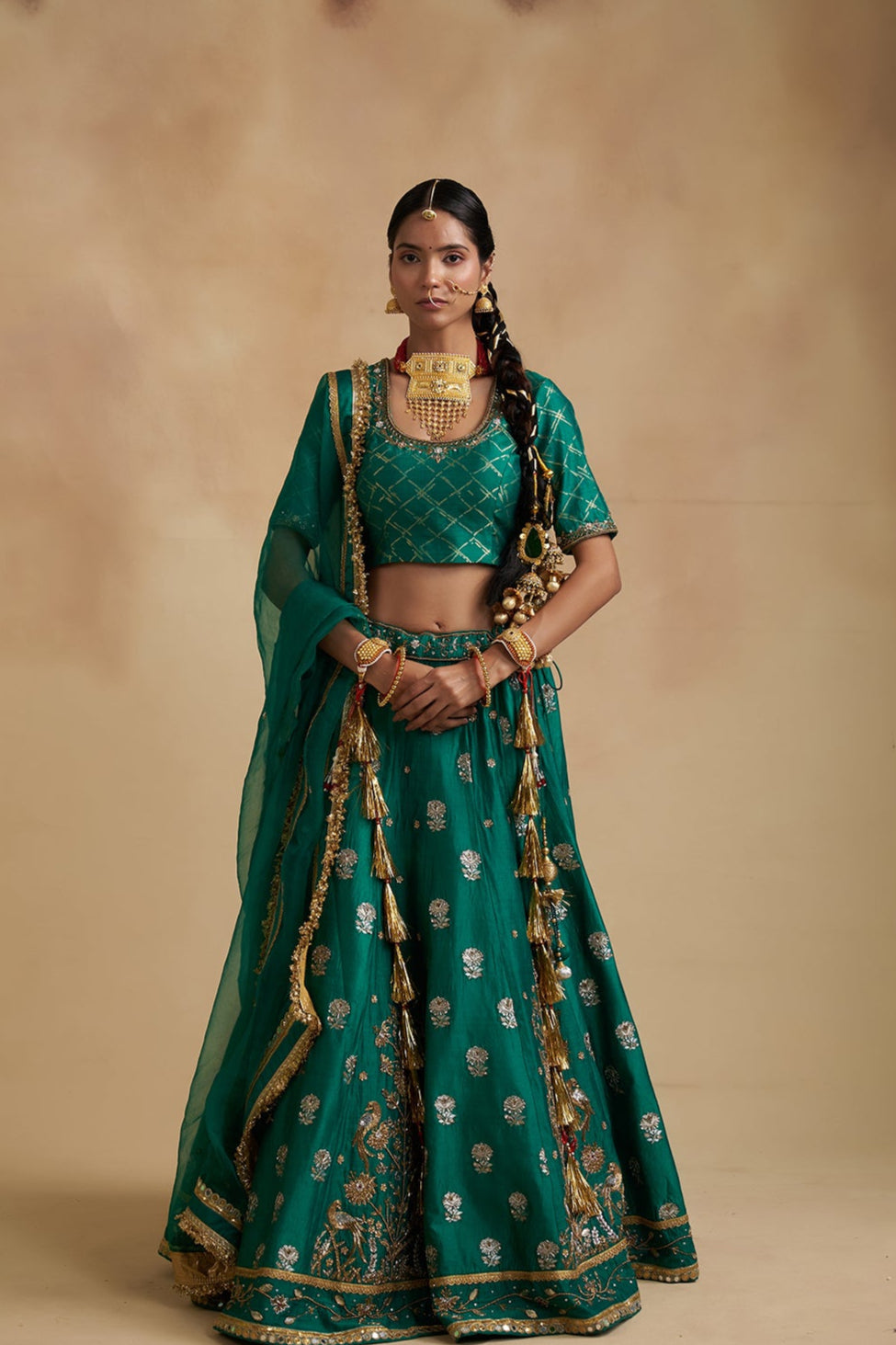 Harit Sajila Silk Lehenga ( Kali 16)