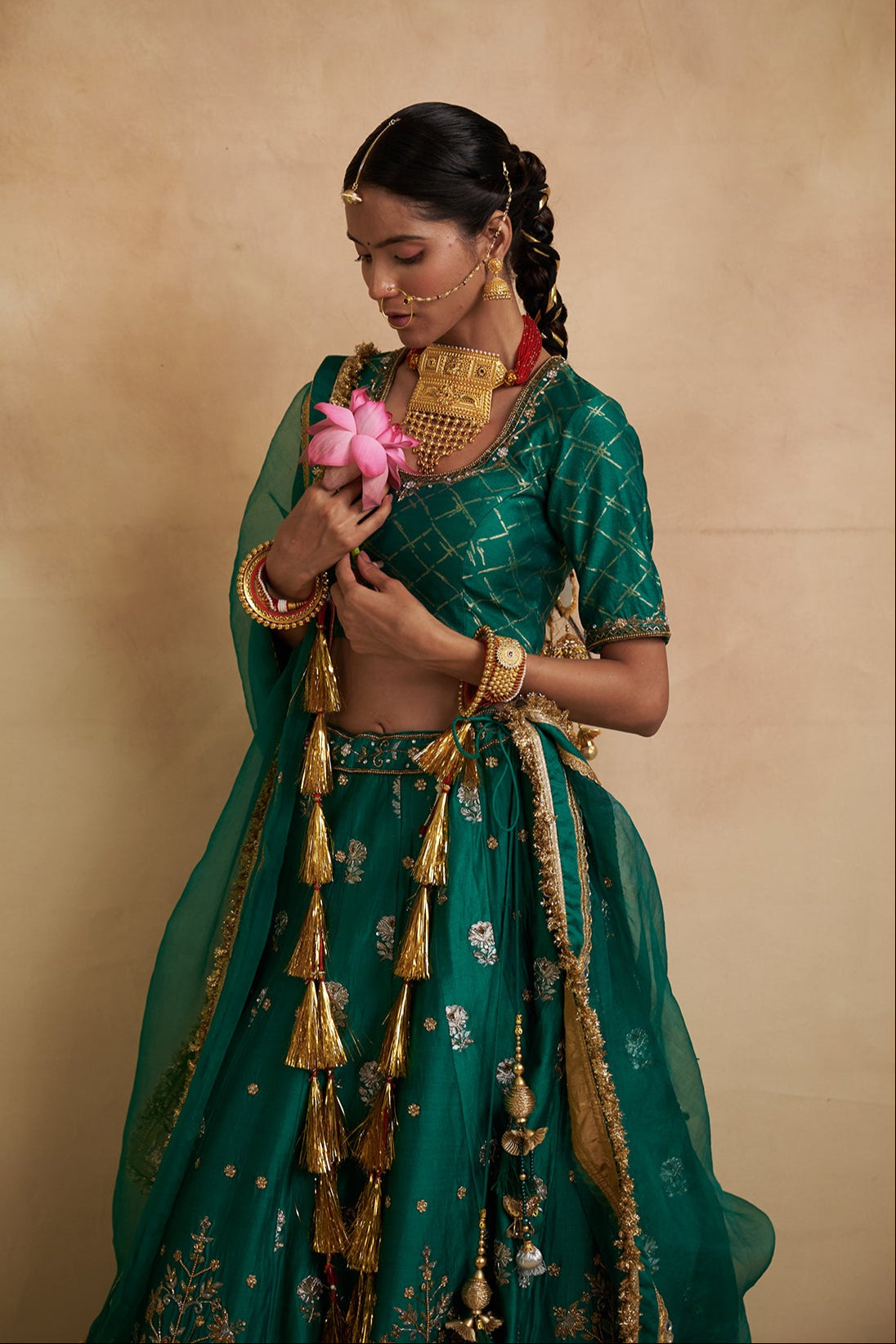 Harit Sajila Silk Lehenga ( Kali 16)