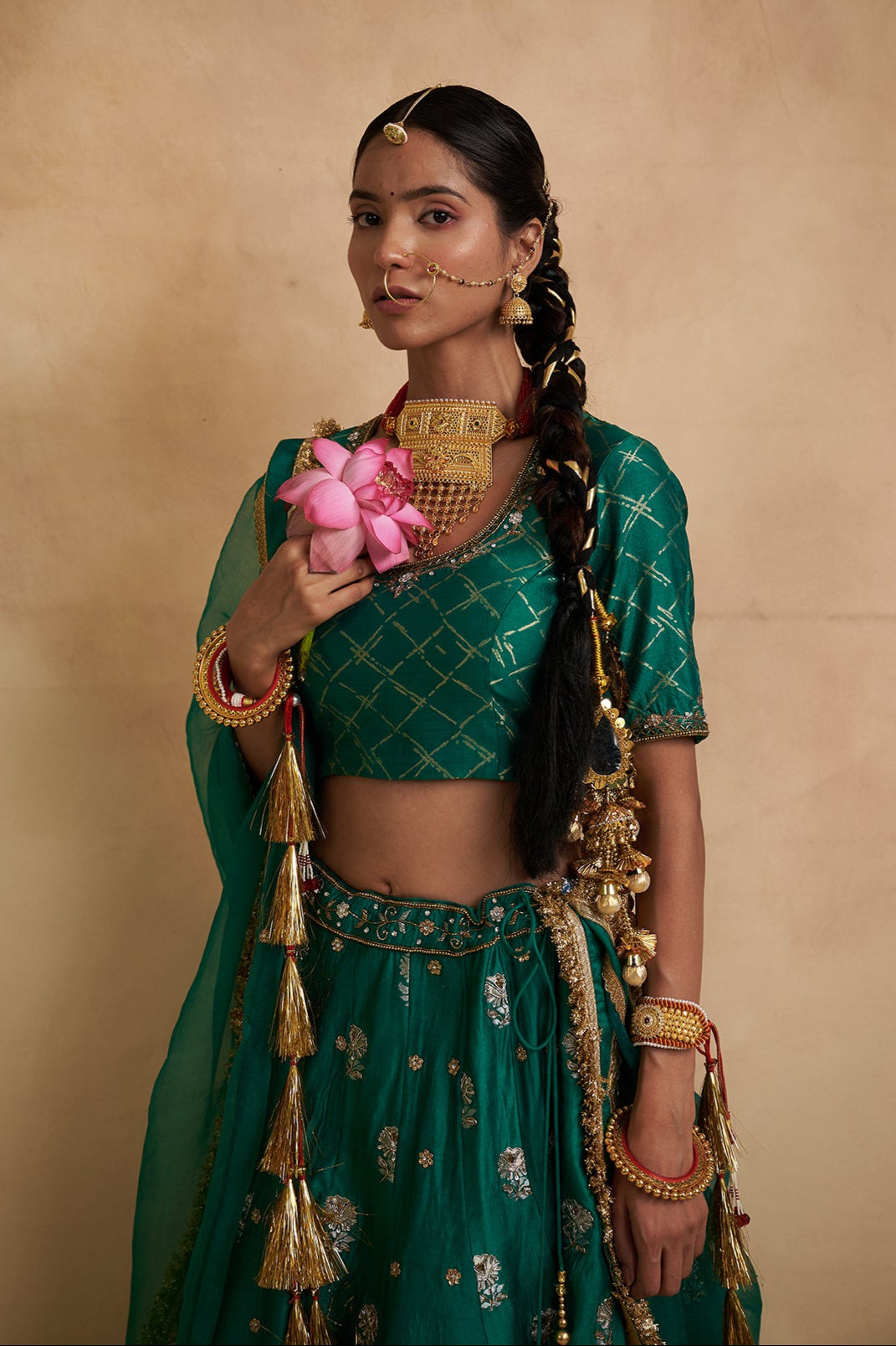 Harit Sajila Silk Lehenga ( Kali 16)