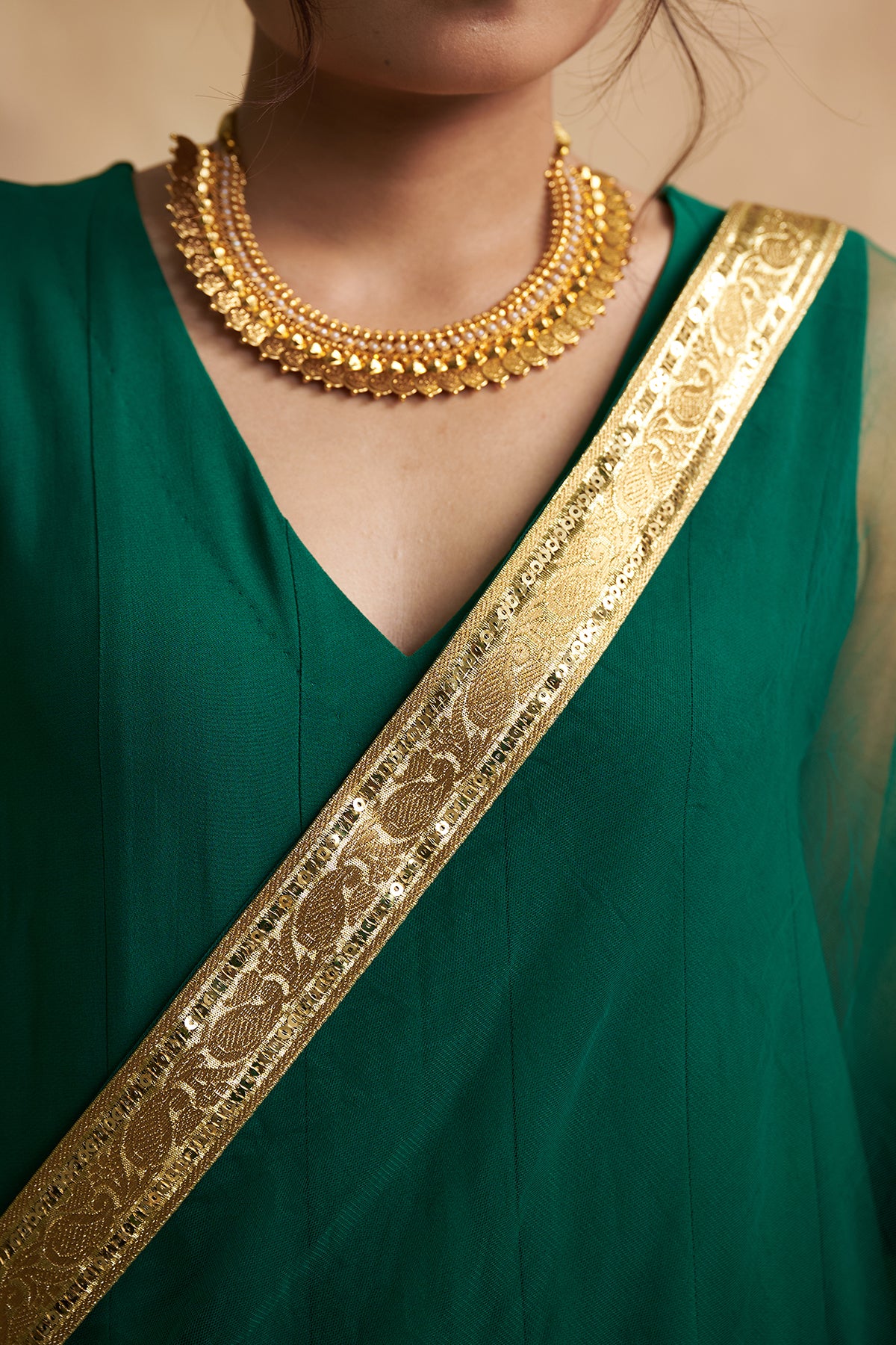 Green Georgette Suit
