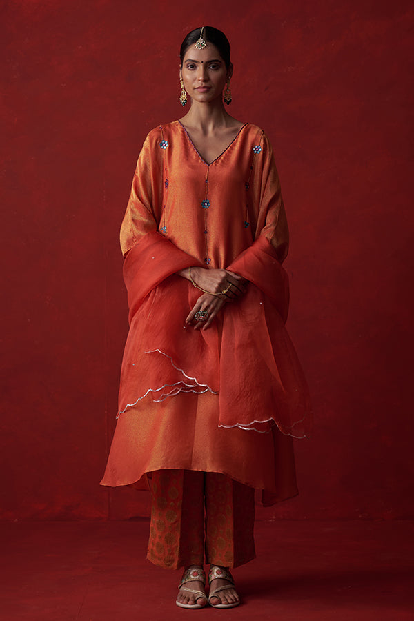 Kausumbha Sheesh Tissue Suit