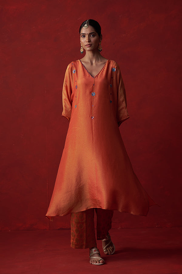 Kausumbha Sheesh Tissue Suit