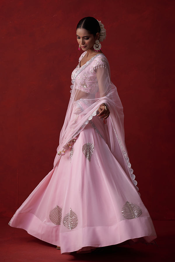 Sitara Gulabi Sajila Lehenga (Kali 16)