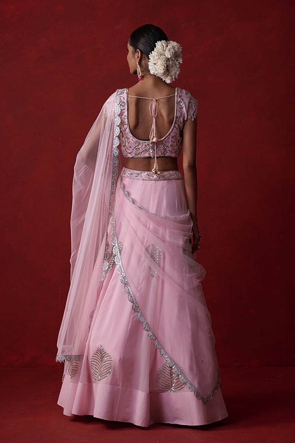 Sitara Gulabi Sajila Lehenga (Kali 16)