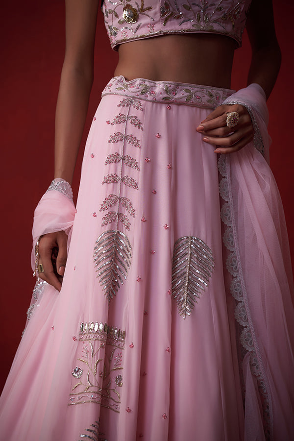 Sitara Gulabi Sajila Lehenga (Kali 16)
