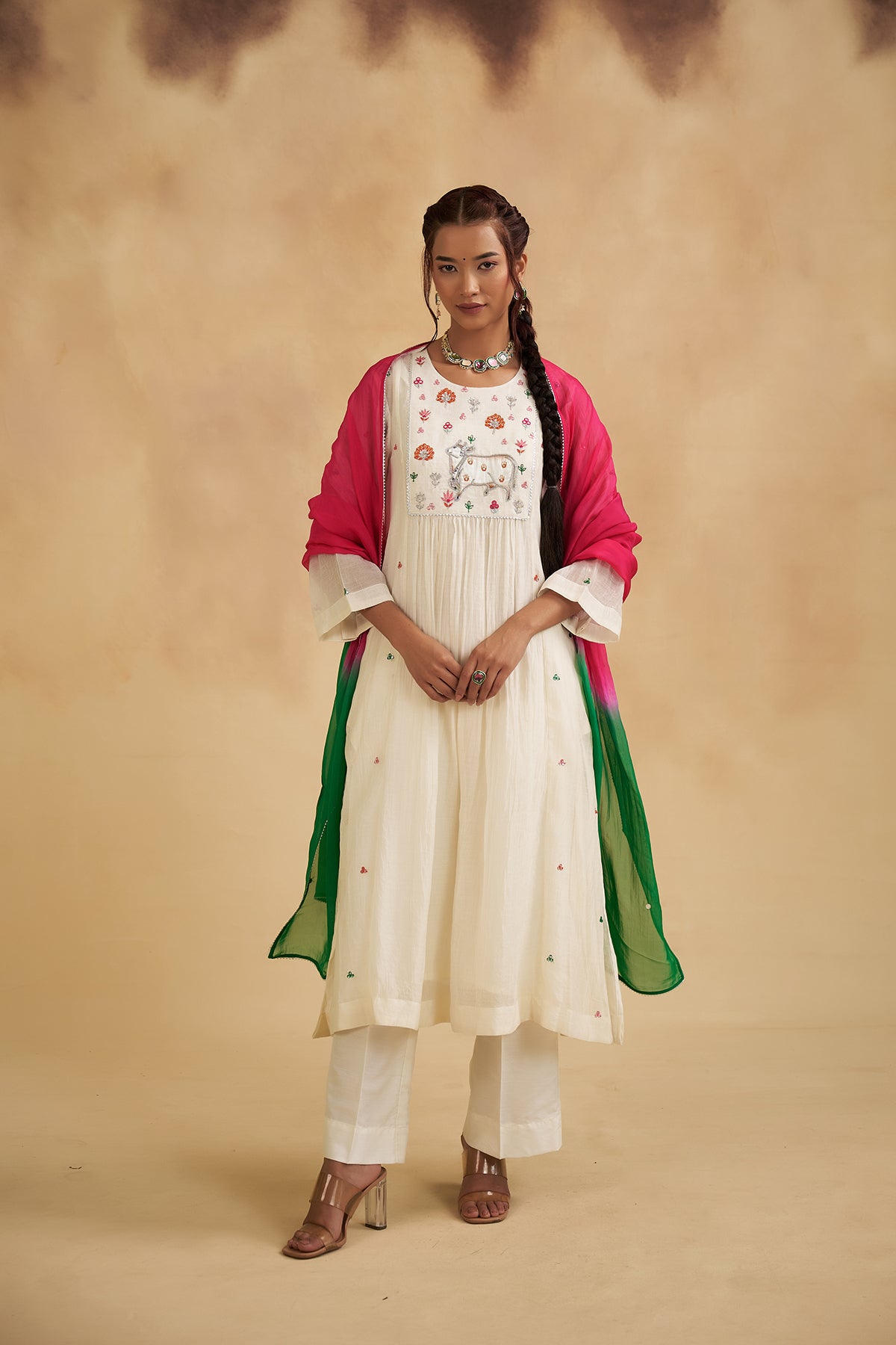 Mul Chanderi Pichwai Suit