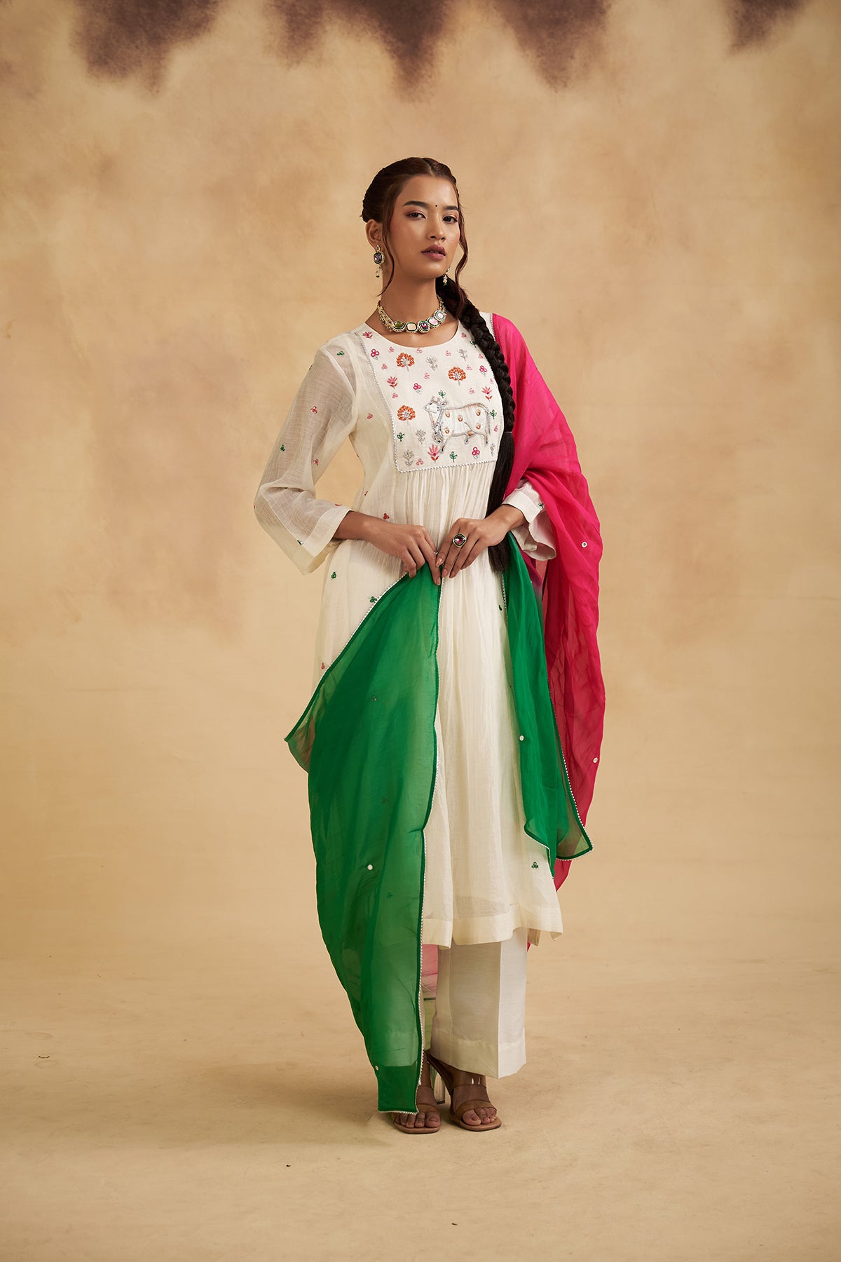 Mul Chanderi Pichwai Suit