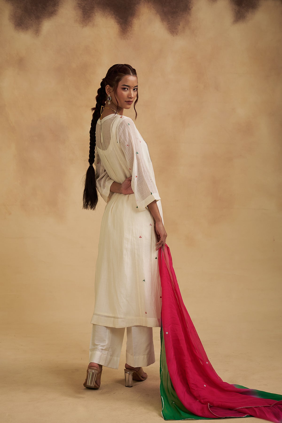 Mul Chanderi Pichwai Suit
