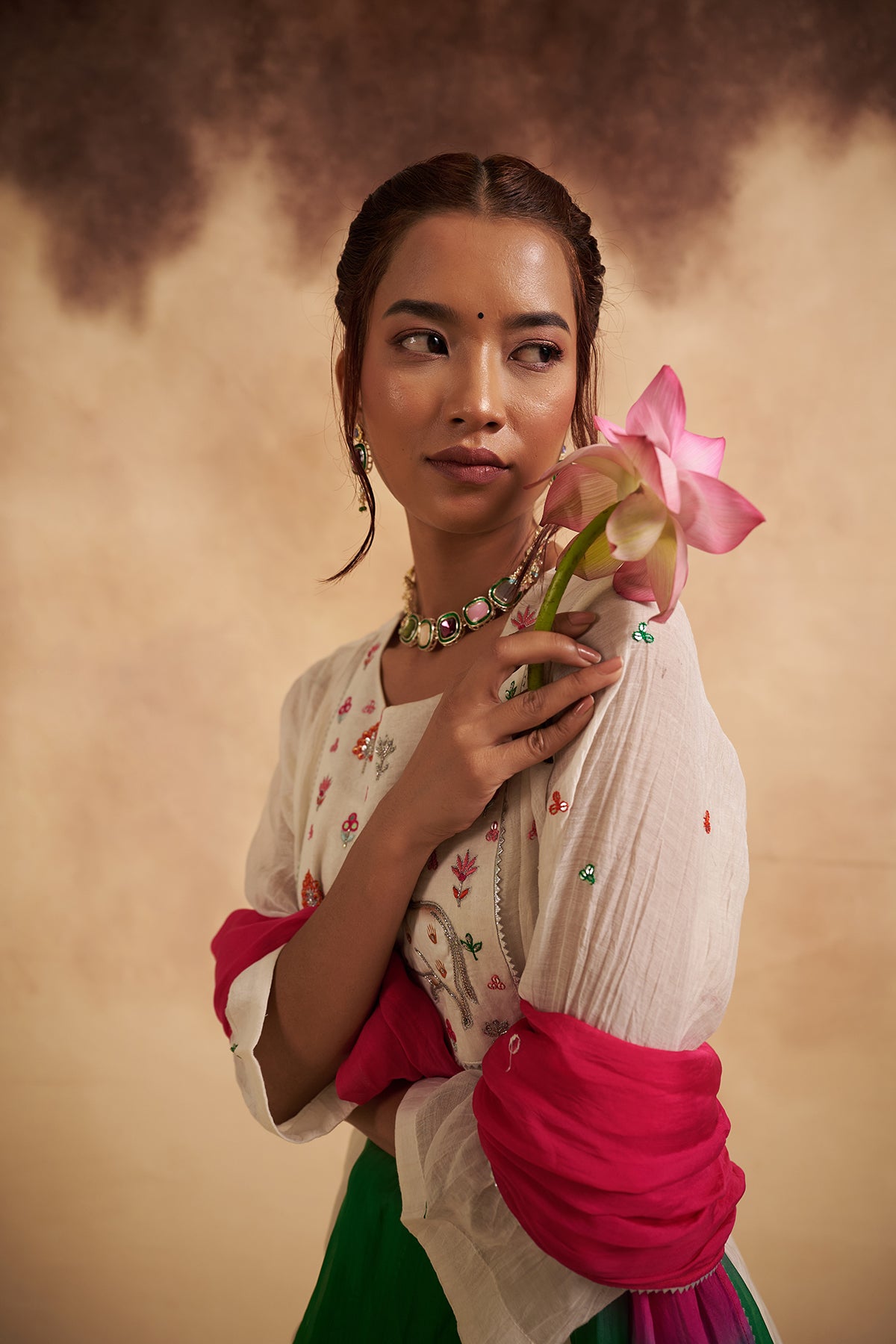 Mul Chanderi Pichwai Suit