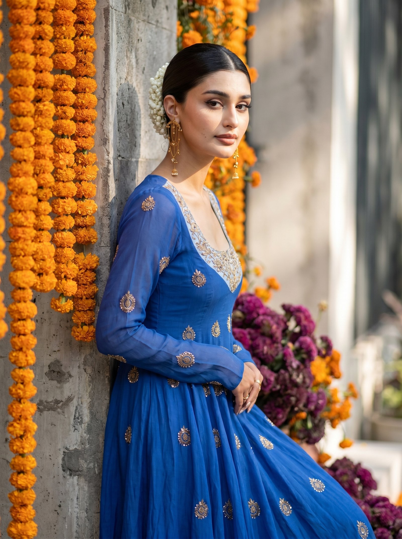 Neelvarna Sanyogita Anarkali Suit