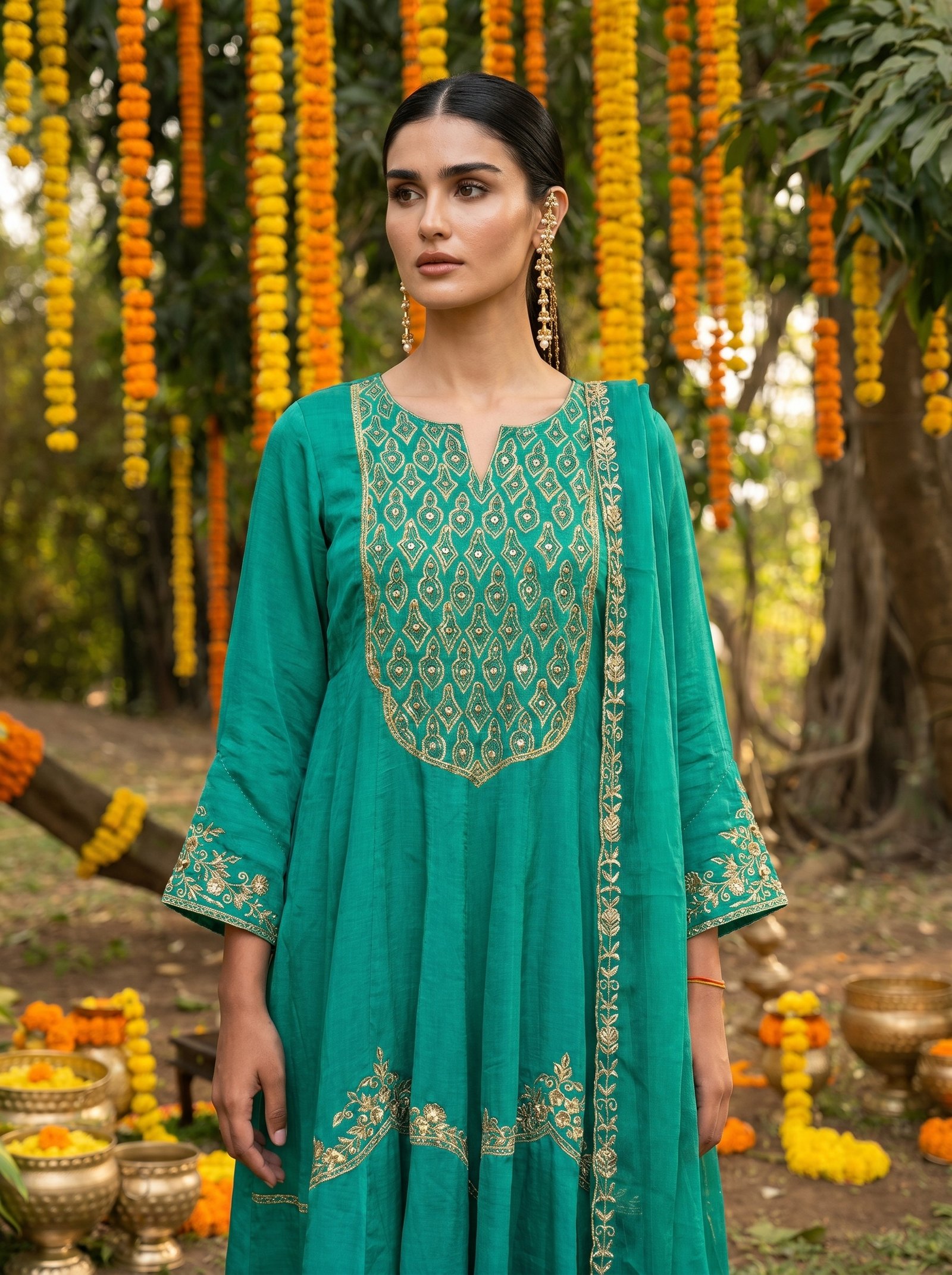 Harit Anarkali Suit