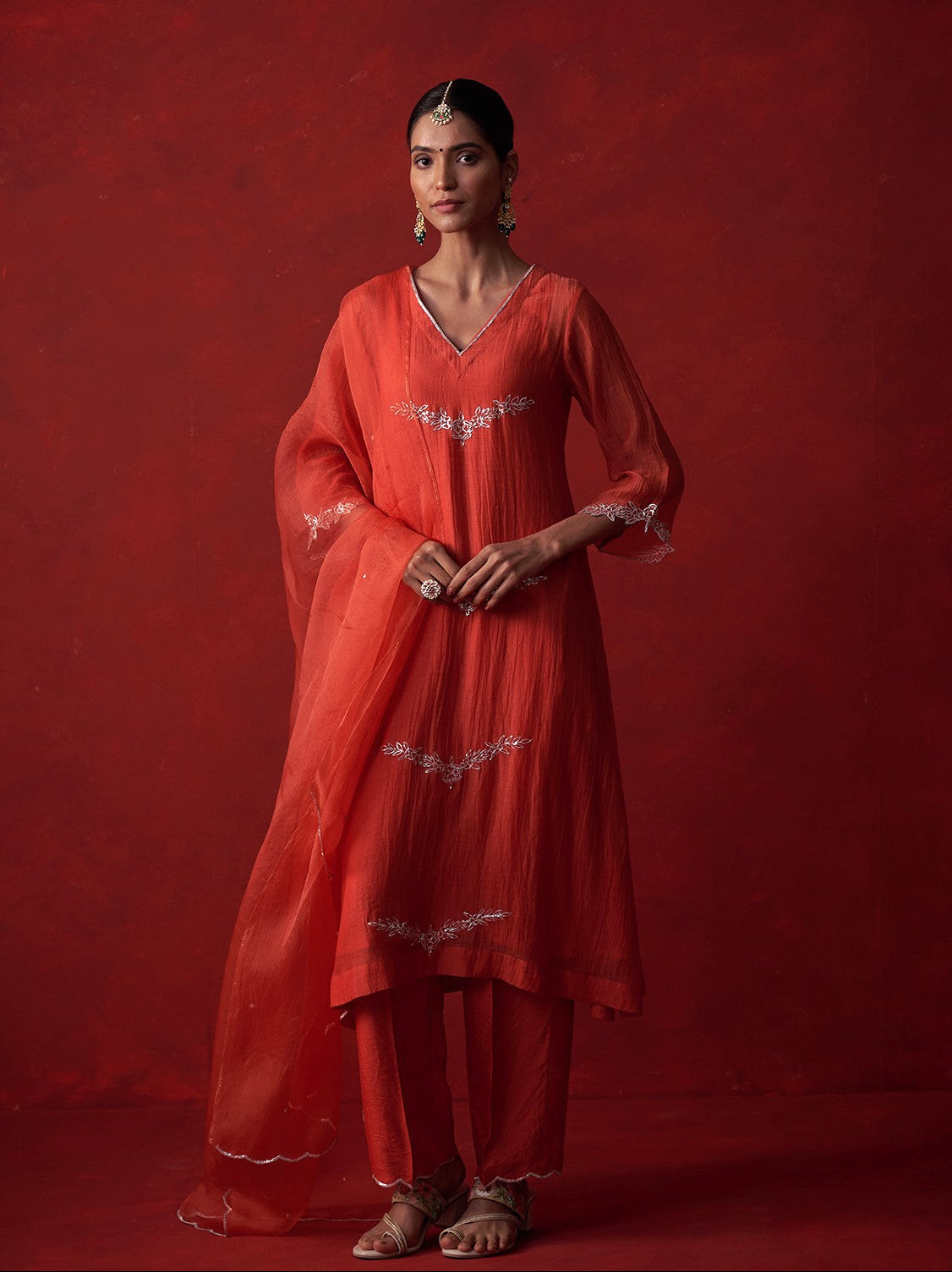 Kausumbha Pitta Mul Chanderi Suit