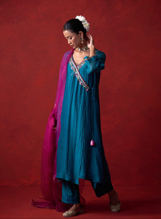 Jalaharīta Resham Chanderi Suit