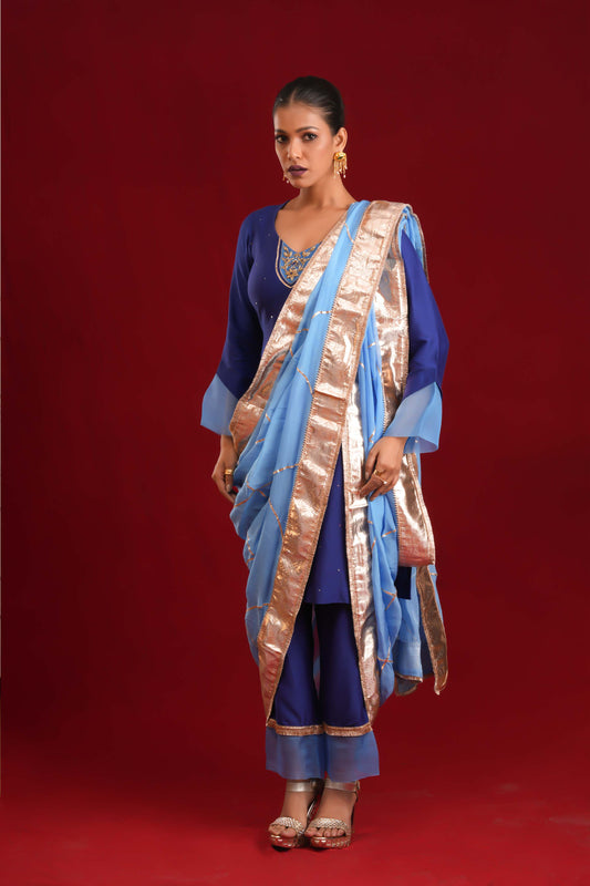 ULLAS SUIT SET WITH NIZAMI DUPATTA