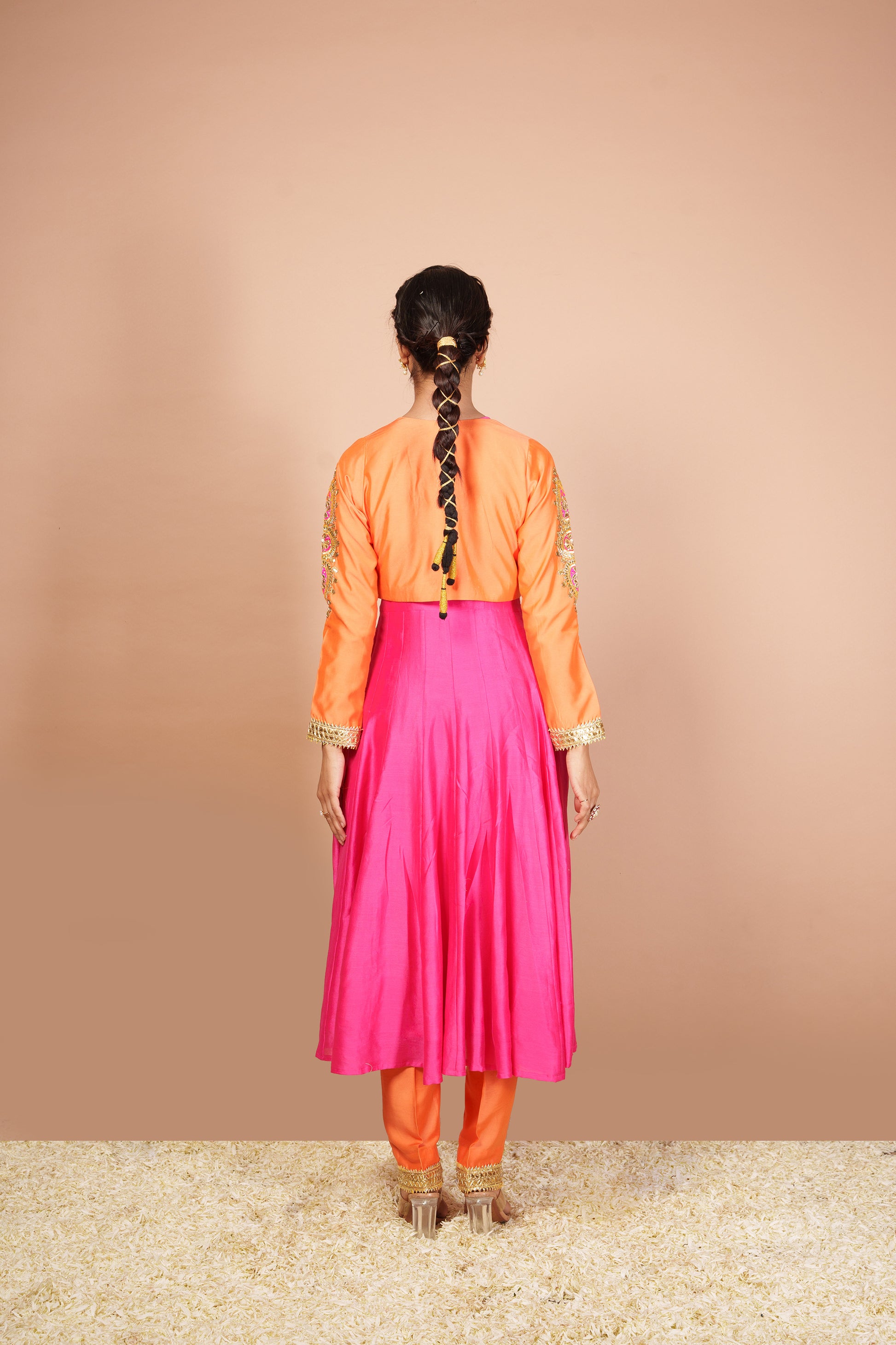 PINK APSARA JACKET SUIT SET