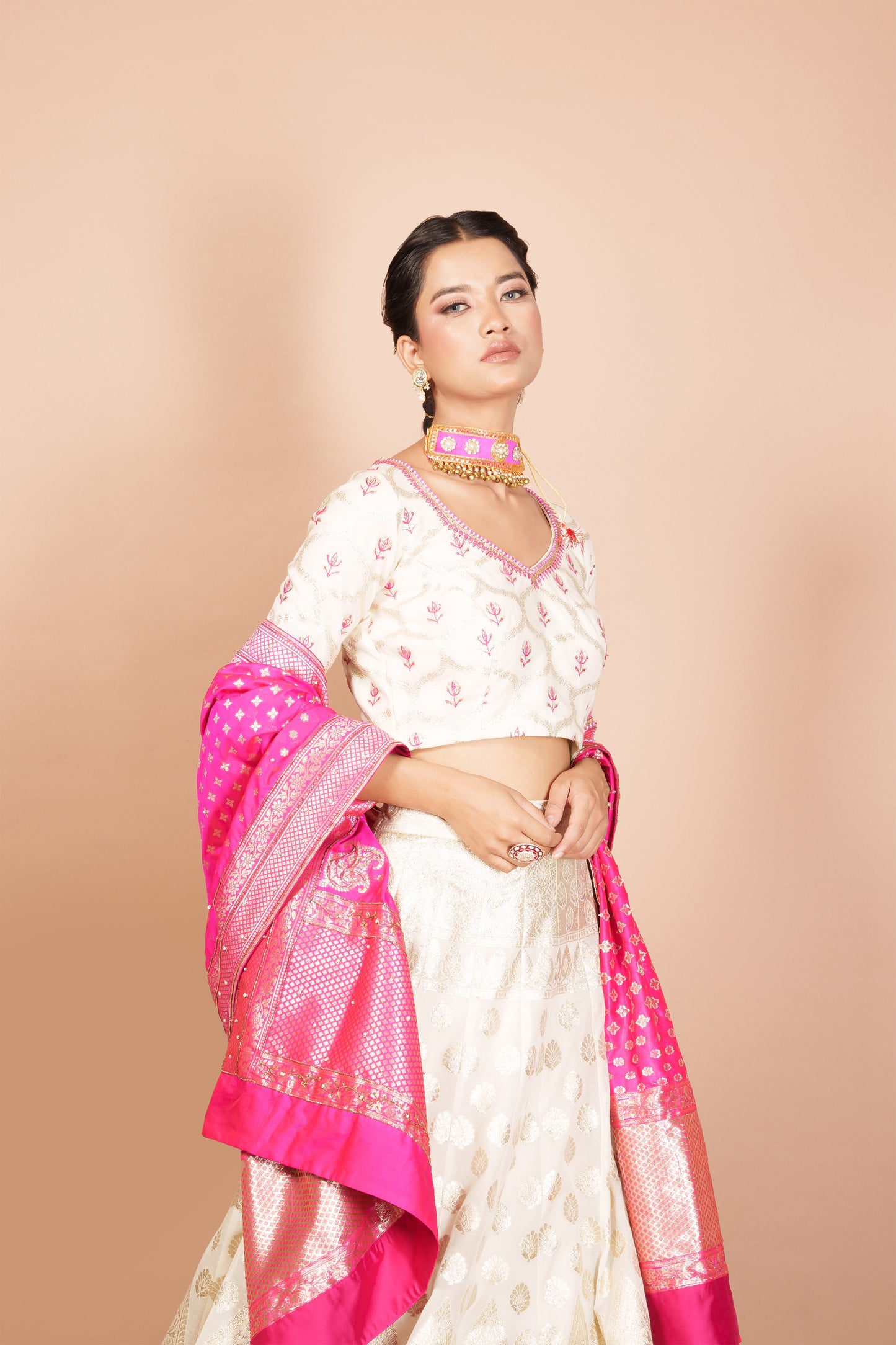 PINK PAVITRA LEHENGA SET