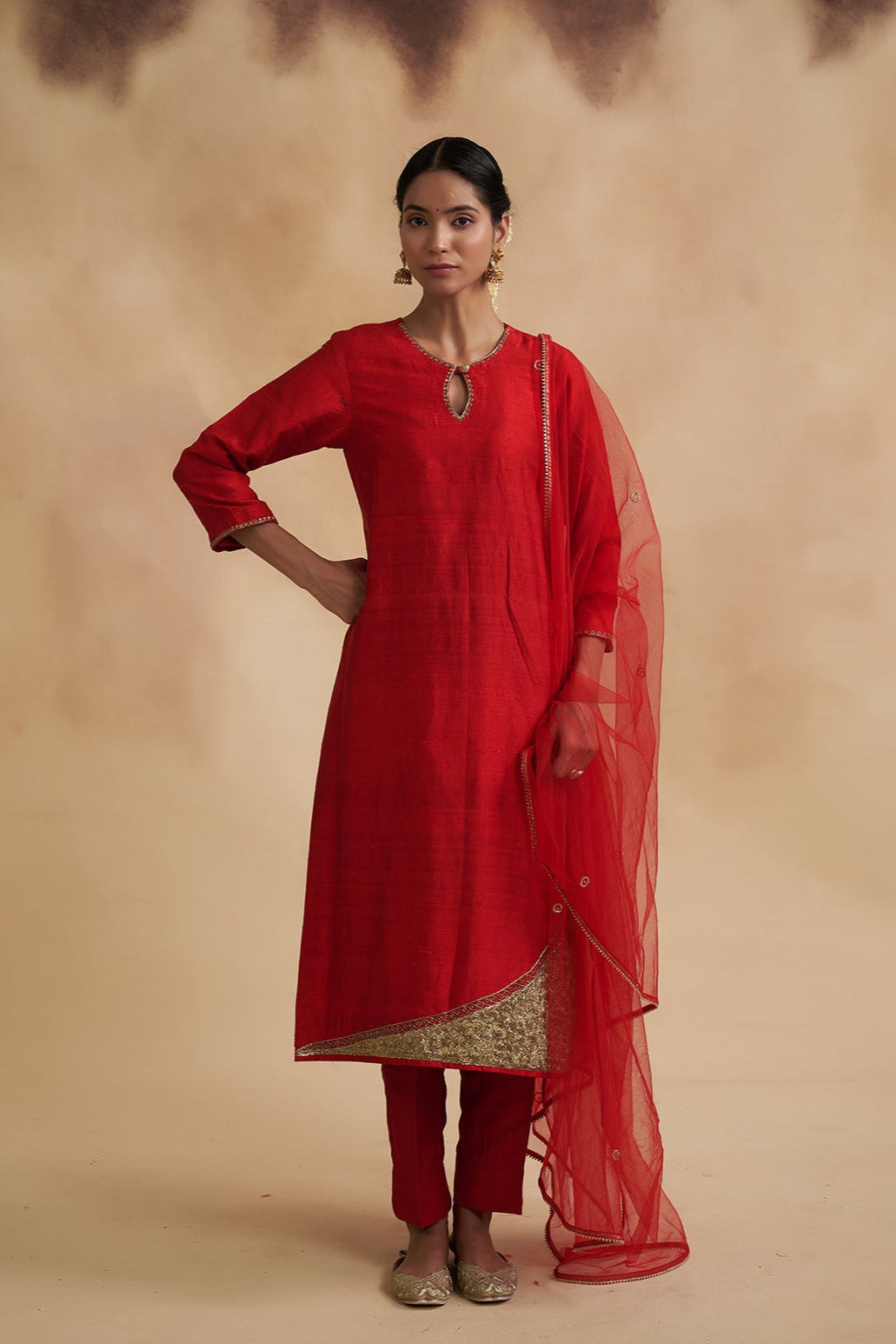 Shobhana Raw Silk Suit