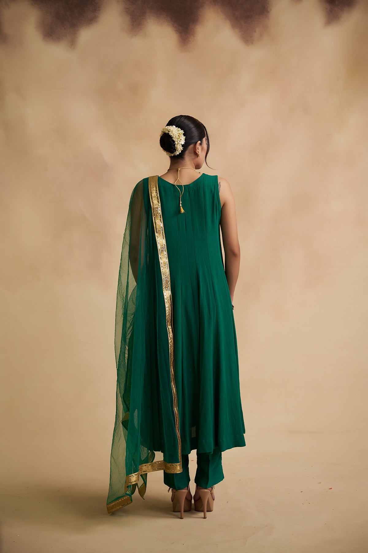 Green Georgette Suit