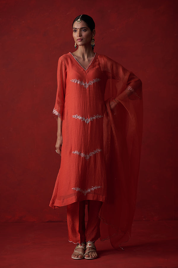 Kausumbha Pitta Mul Chanderi Suit