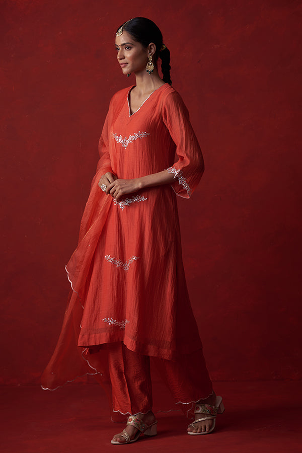 Kausumbha Pitta Mul Chanderi Suit