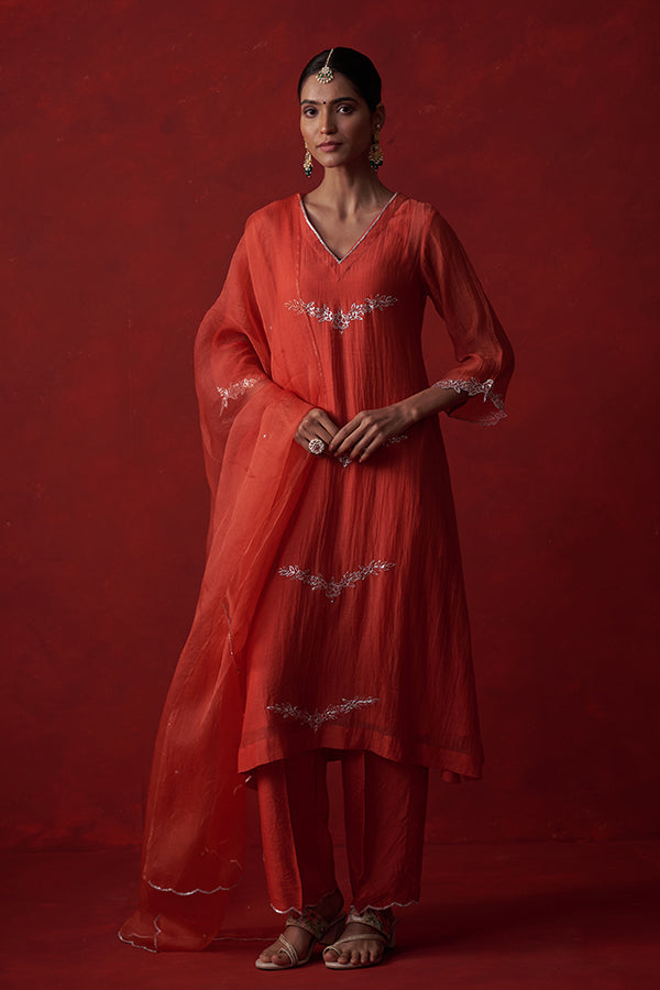 Kausumbha Pitta Mul Chanderi Suit