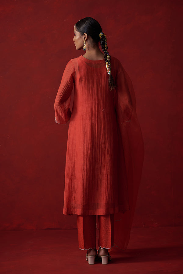 Kausumbha Pitta Mul Chanderi Suit