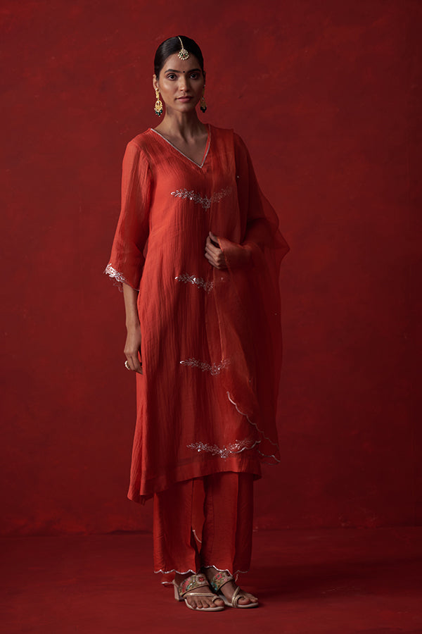 Kausumbha Pitta Mul Chanderi Suit