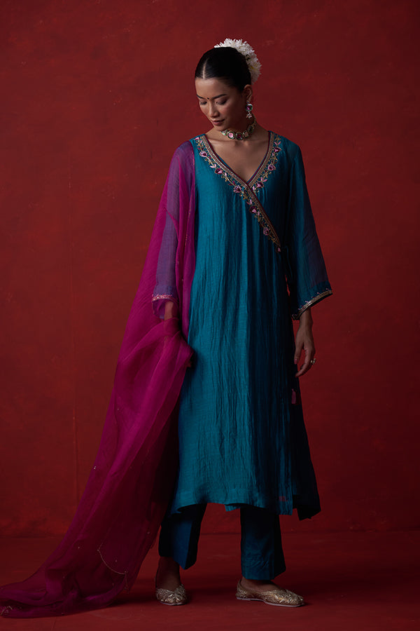 Jalaharīta Resham Chanderi Suit