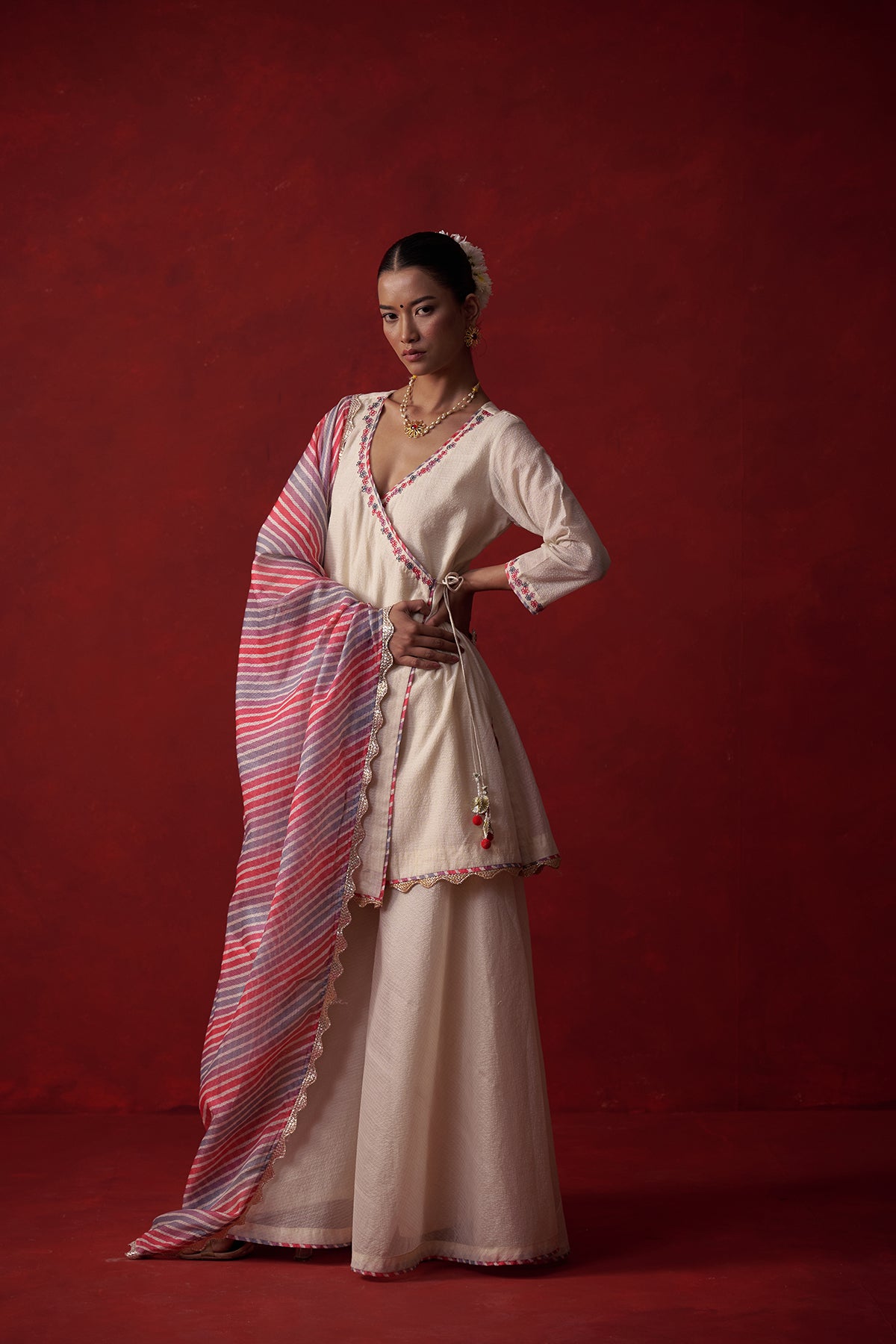 Neelvarna Resham Kotajali Shrara Set